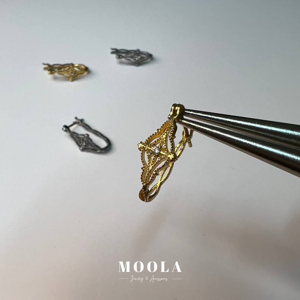 s925雷絲簍空耳環2