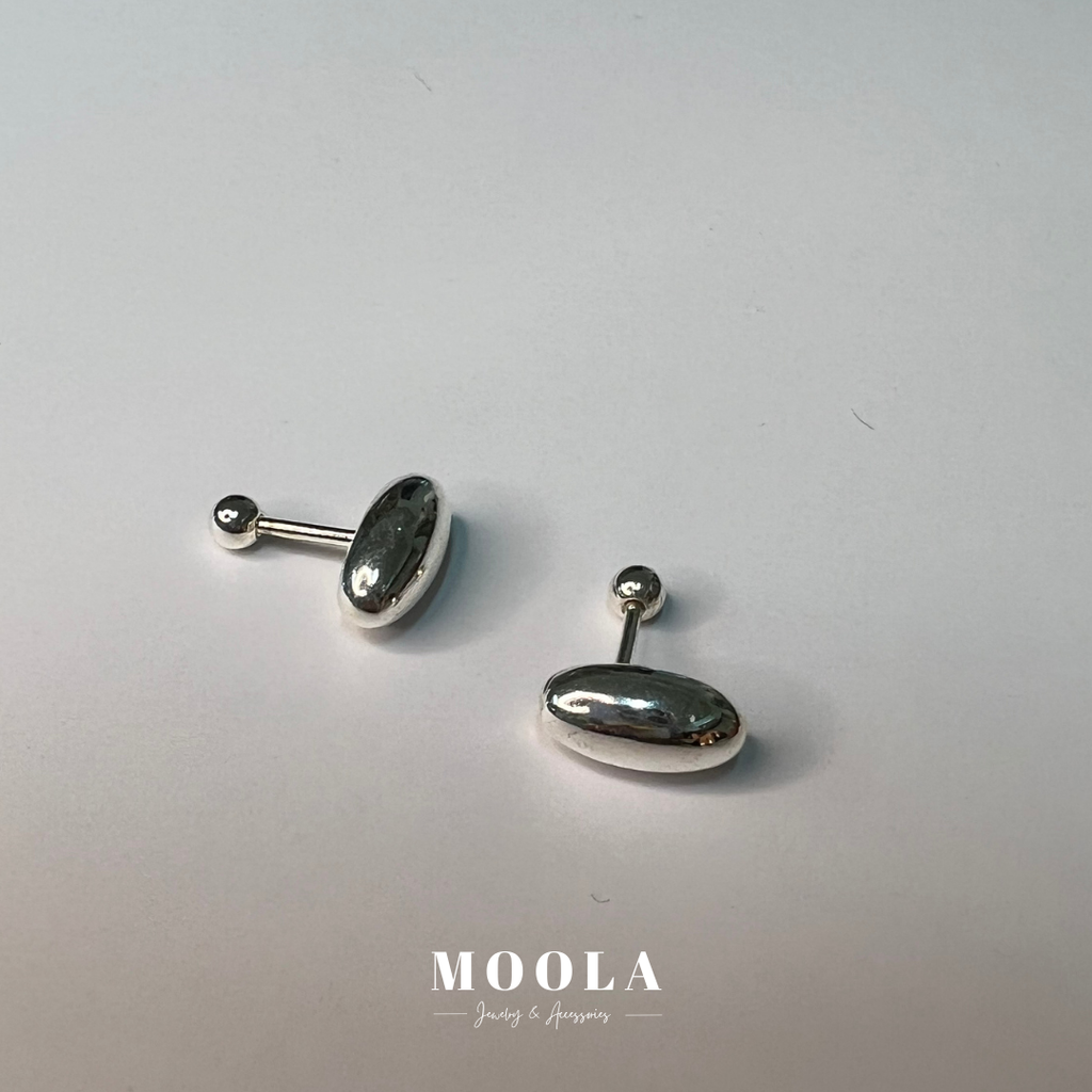 s925轉珠豆豆耳環1