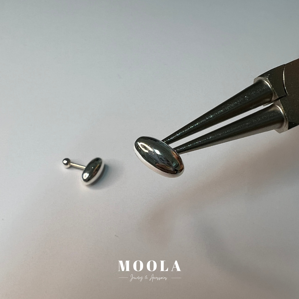 s925轉珠豆豆耳環2