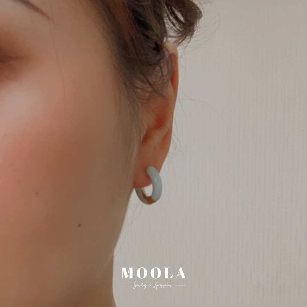 極簡百搭單色耳圈2