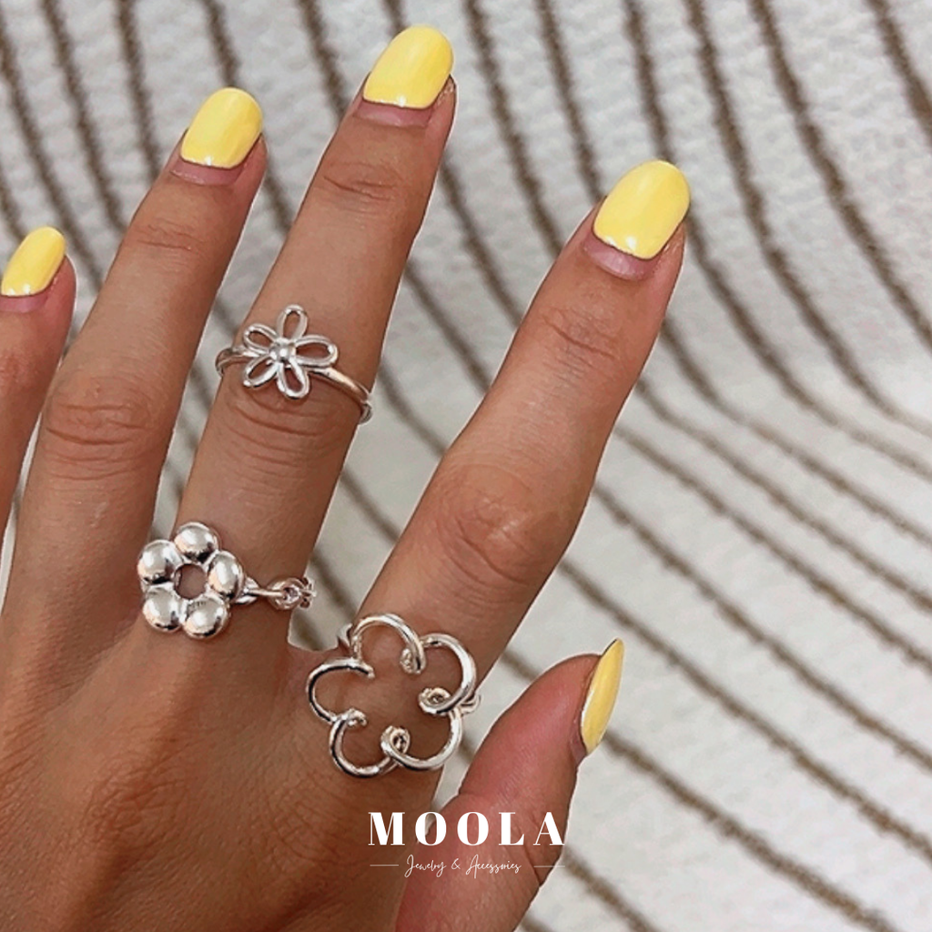 s925花花戒指組合1