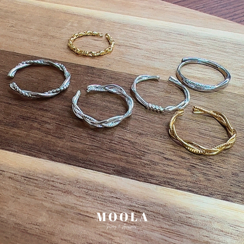 s925氣質線條戒指組合1