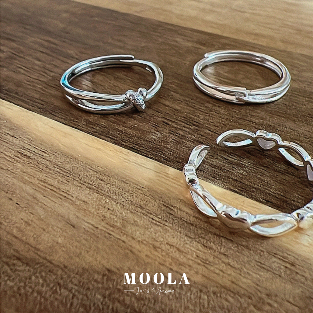 s925線條戒指組合1