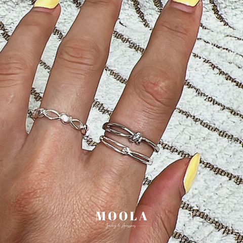 s925線條戒指組合2