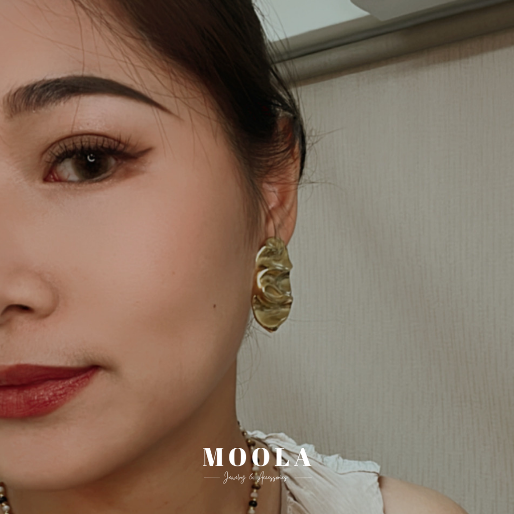 法國！金屬奶油片耳夾4