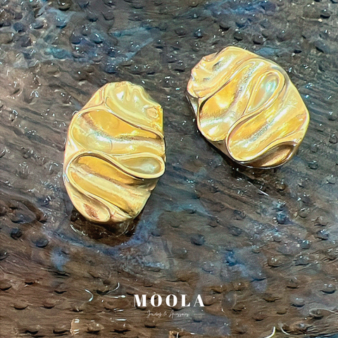 法國！金屬奶油片耳夾1