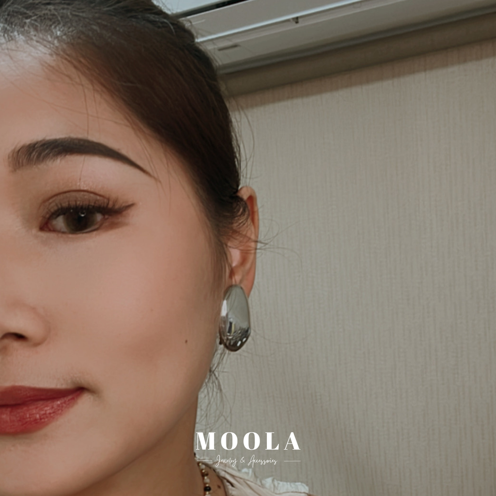 法國！鵝卵石耳夾3