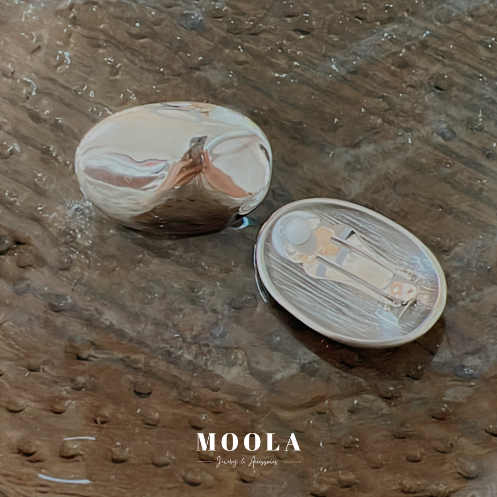 法國！鵝卵石耳夾2