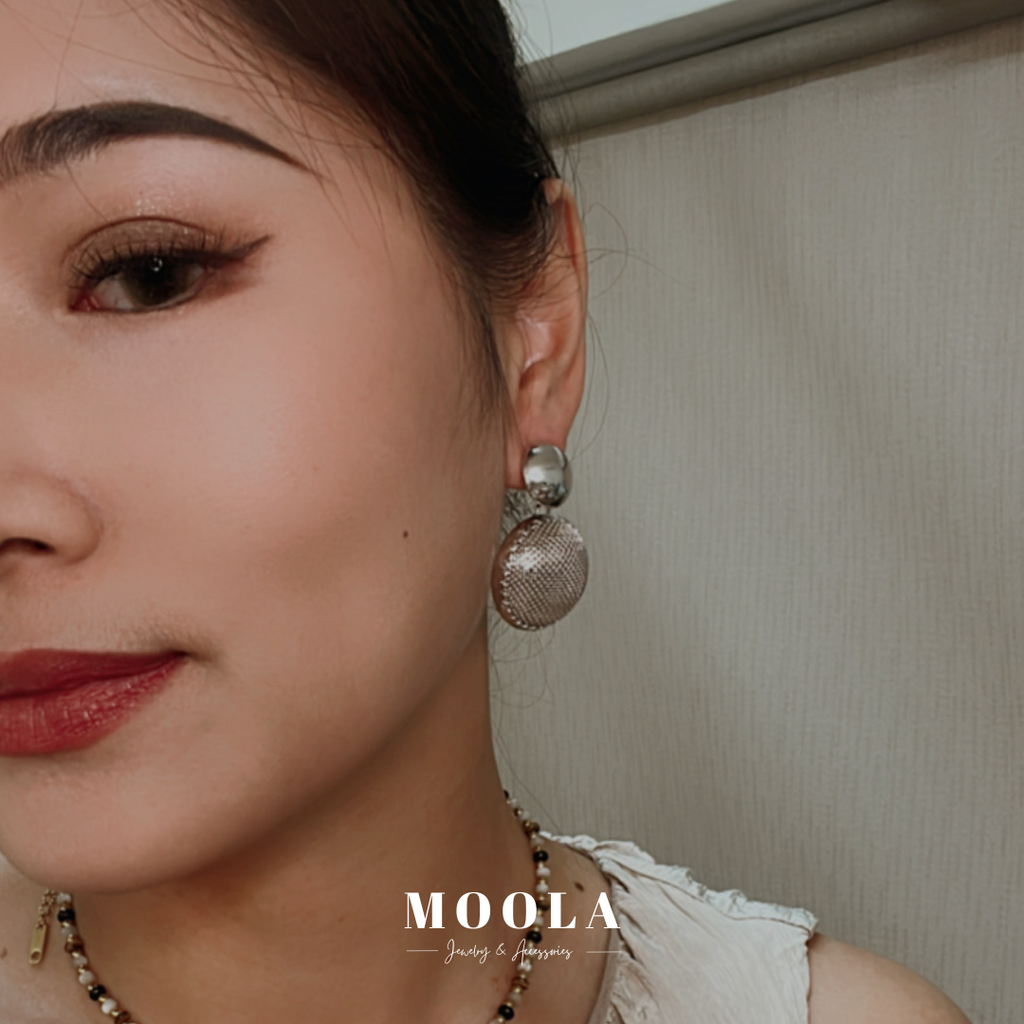 法國！vintage兩個大圓圓耳環3