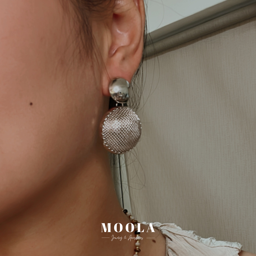 法國！vintage兩個大圓圓耳環2