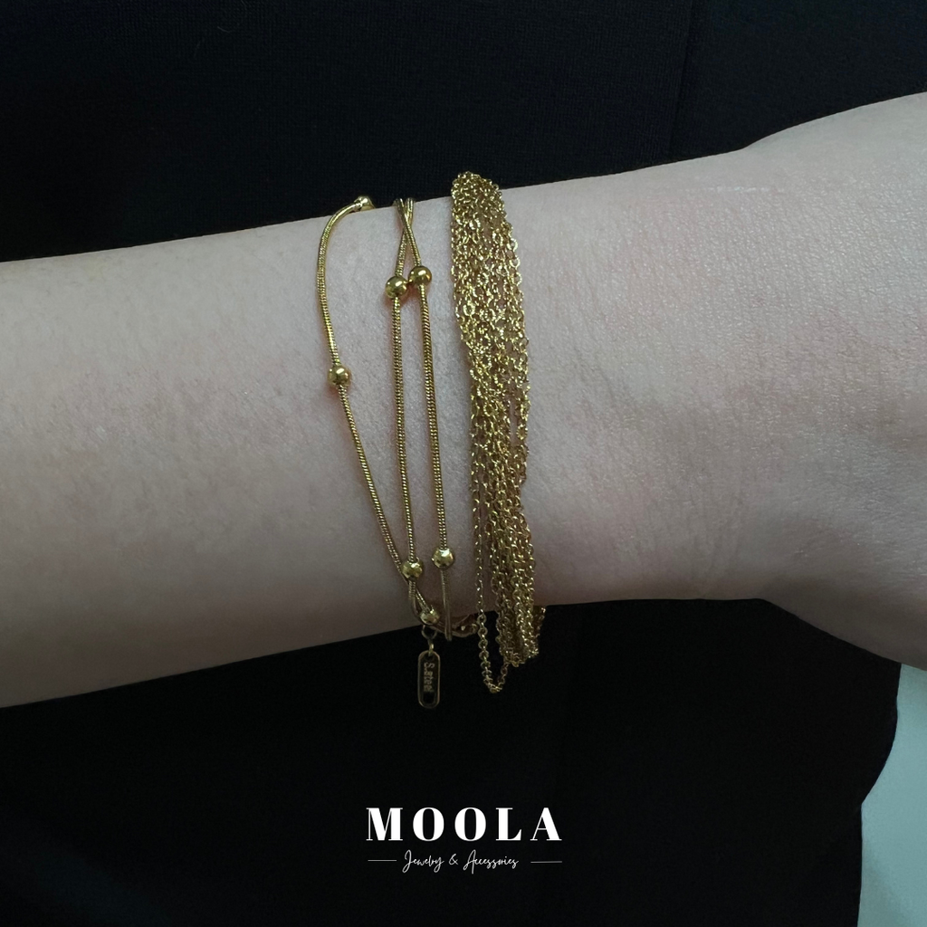 三珠串多串手鍊 (2)