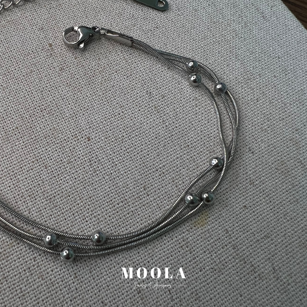 三珠串手鍊 銀2