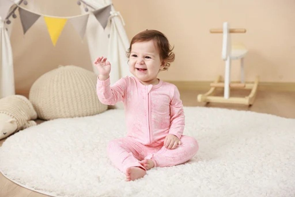 宇宙粉長袖拉鍊衣