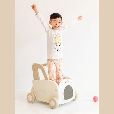 睡衣__抱抱羊橘褲正方