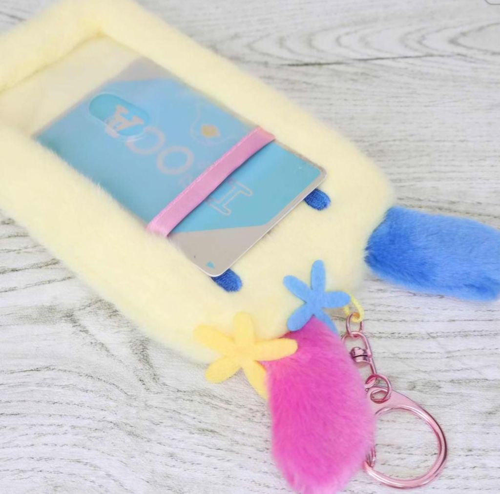 japan-sanrio-soft-plush-photo-holder-card-case-keychain-usahana-summer (2)