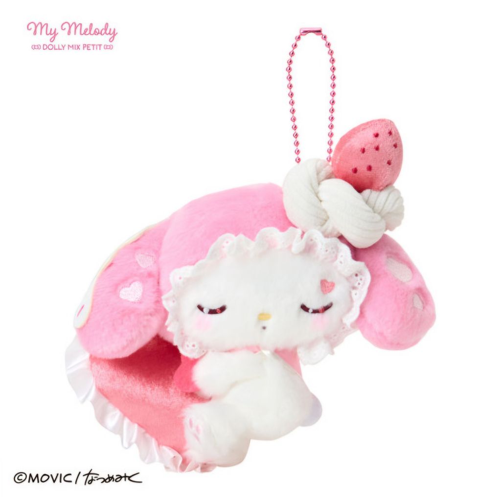 japan-sanrio-mascot-holder-my-melody-dolly-mix-petit-sleeping-soundly