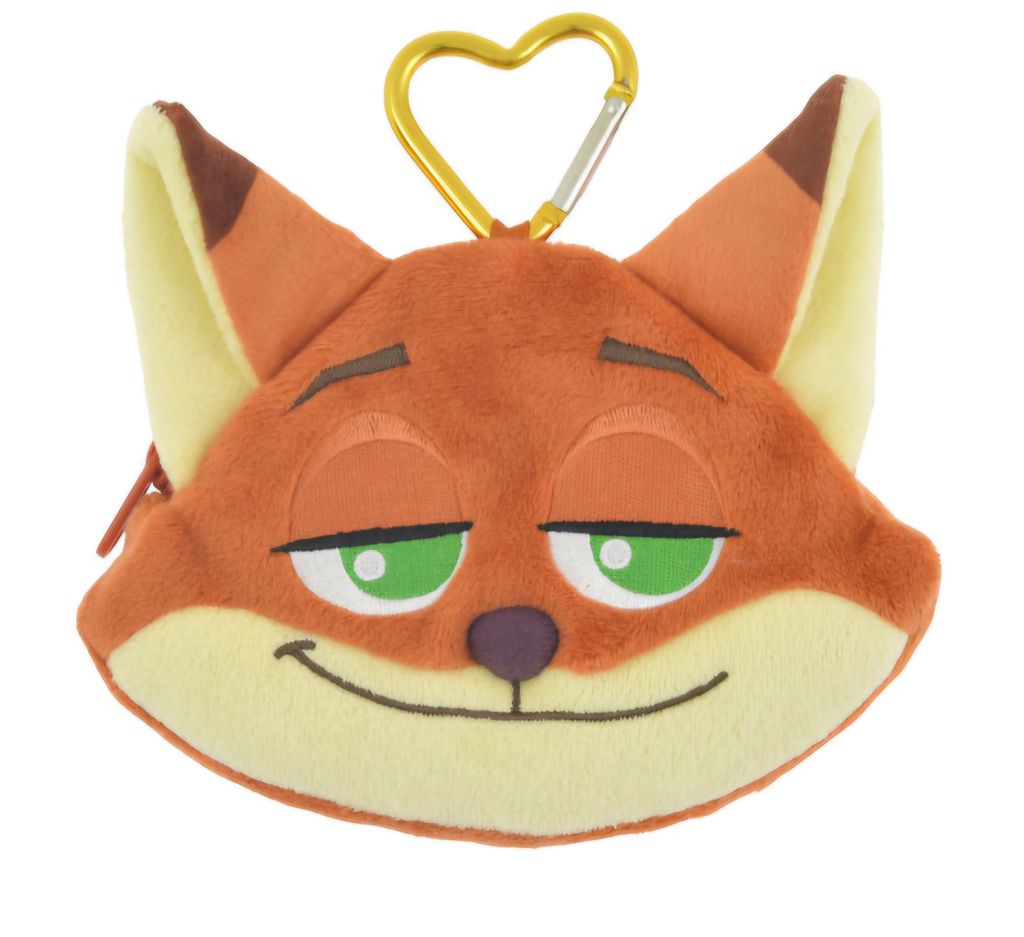 japan-disney-store-face-shaped-pouch-with-carabiner-zootopia-nick-smirk