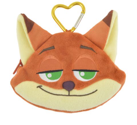 japan-disney-store-face-shaped-pouch-with-carabiner-zootopia-nick-smirk