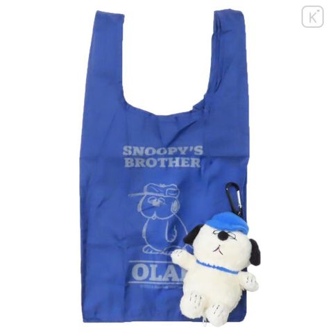 japan-peanuts-eco-shopping-bag-mascot-plush-snoopy-brother-olaf-blue