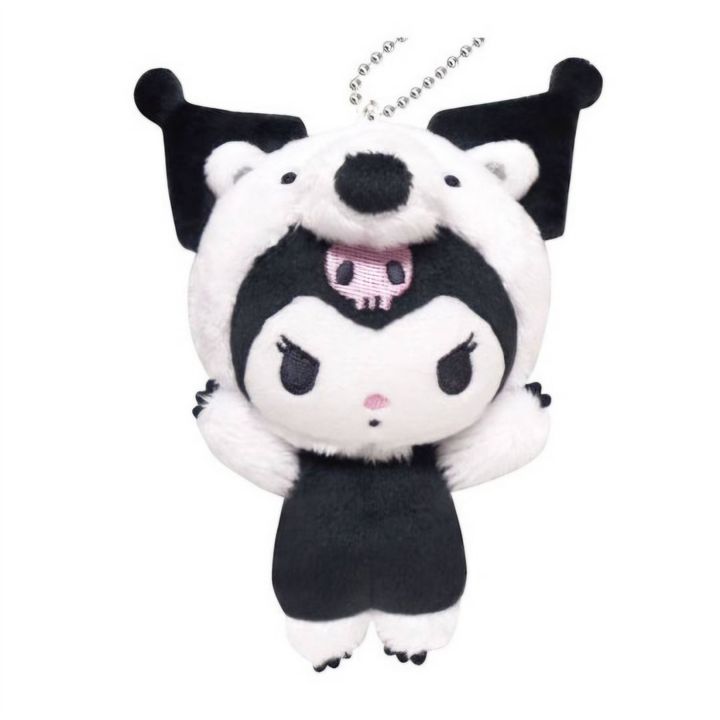 japan-sanrio-mascot-holder-kuromi-cheers-banzai-series-anteater