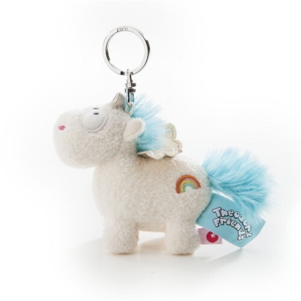 theodor-and-friends-keyring-unicorn-wingfried-10-cm-white