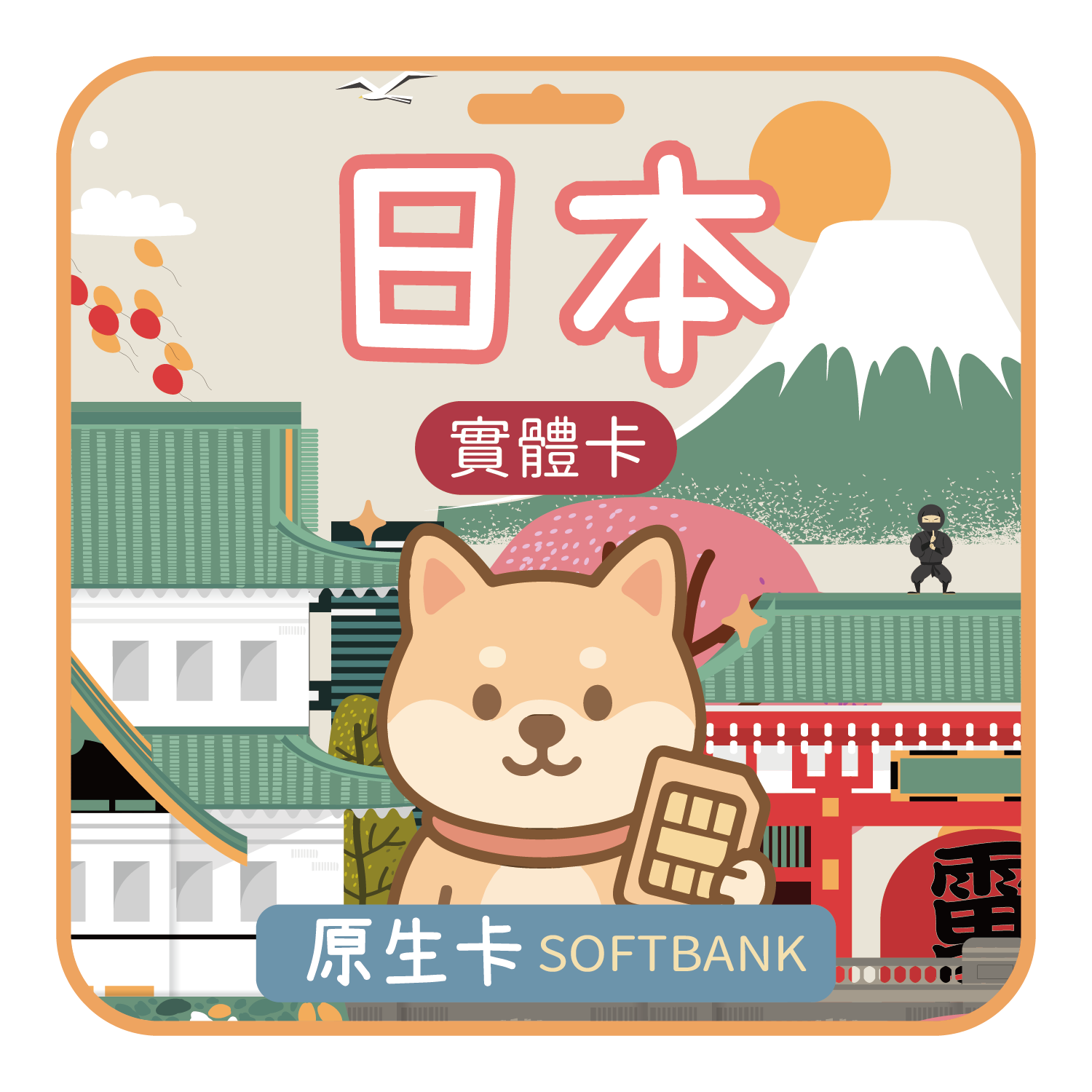 日本原生卡SOFTBANK-01