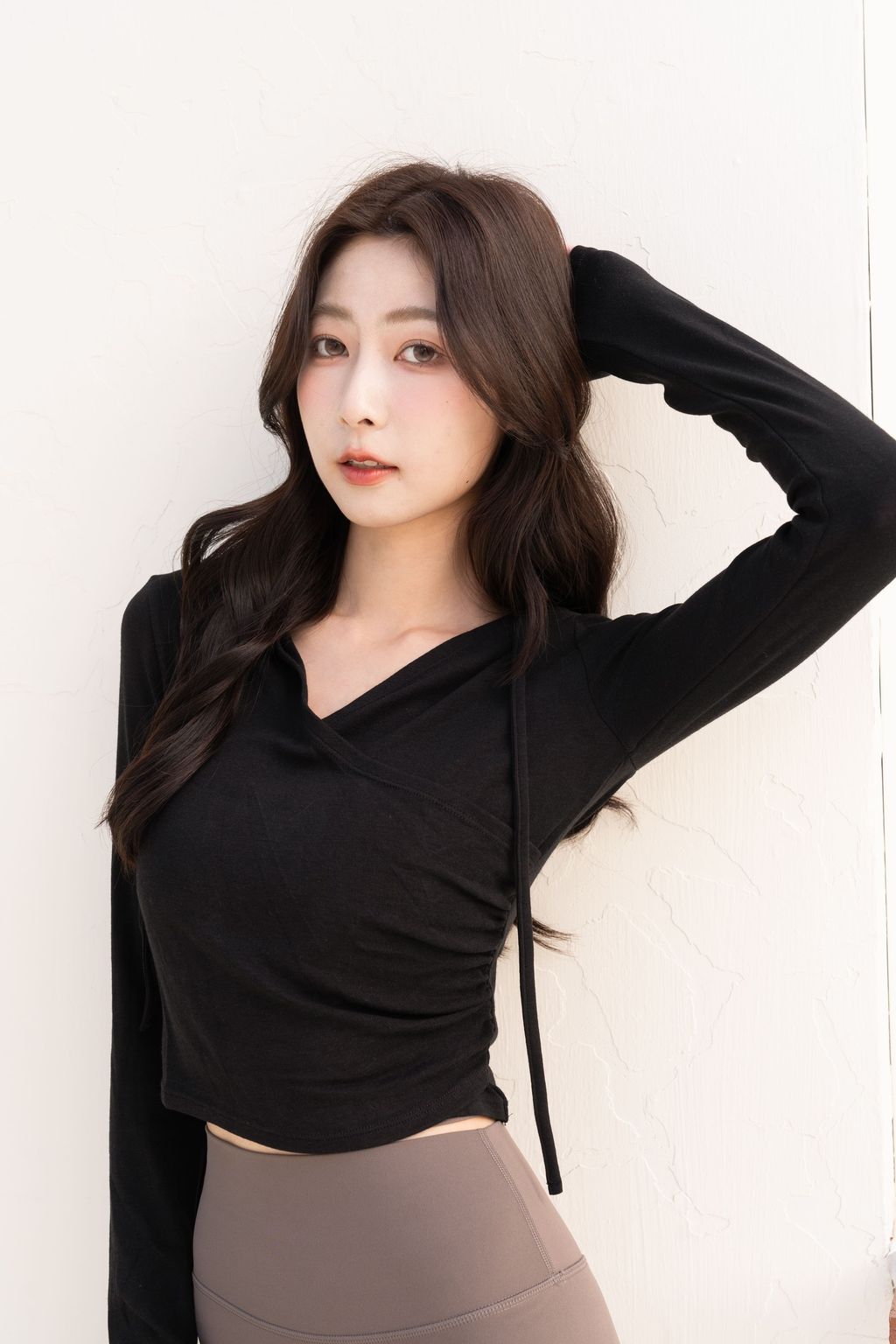 暖意棉柔連帽外搭上衣_經典黑_03