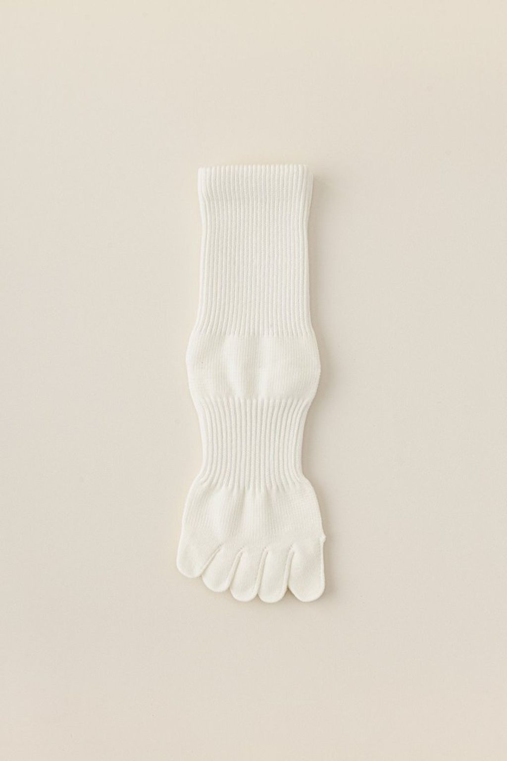 秋冬棉柔抗菌運動分趾襪_白色規格