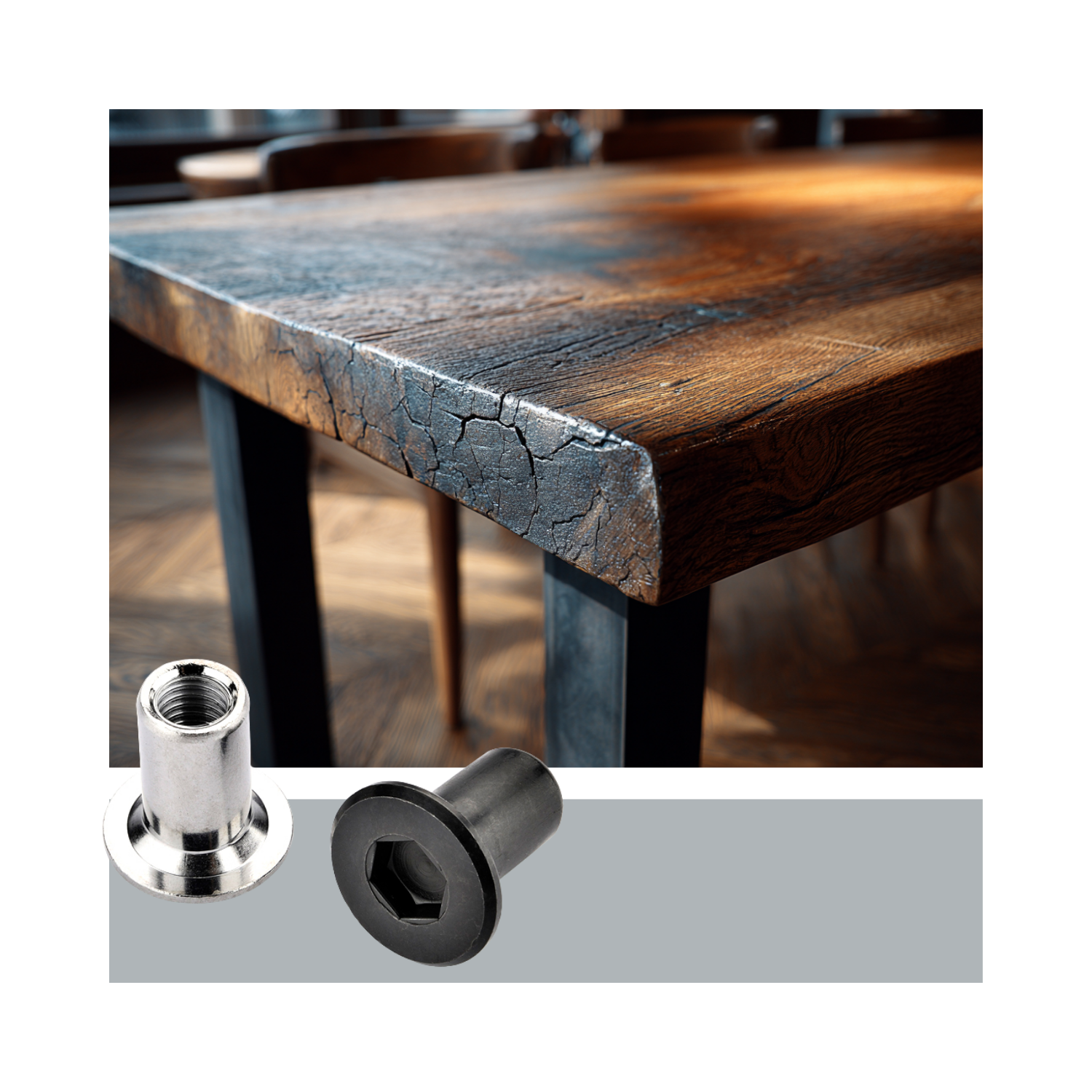 Various finishes and applications for connector bolts and nuts