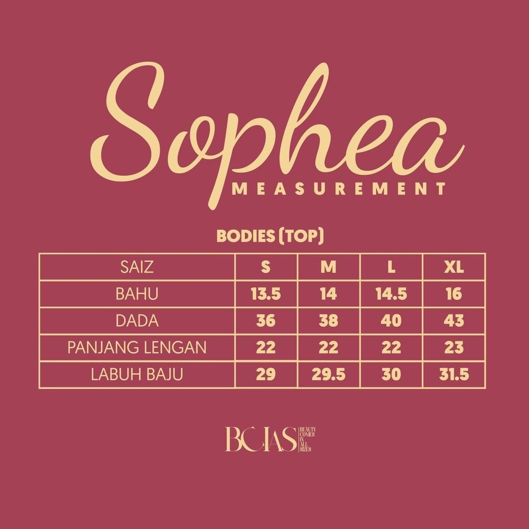 Measurement Sophea Blouse