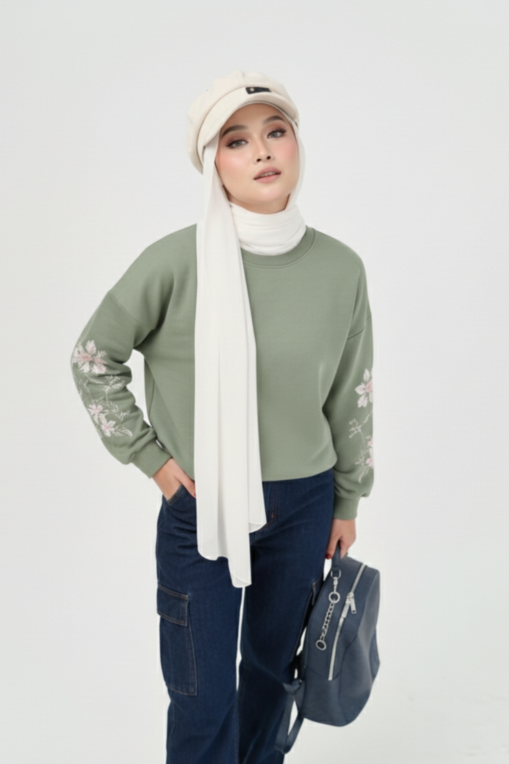 Calea Hijab Hat - Daisy Glow 1