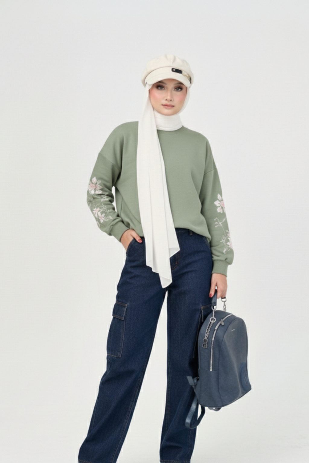 Calea Hijab Hat - Daisy Glow 2