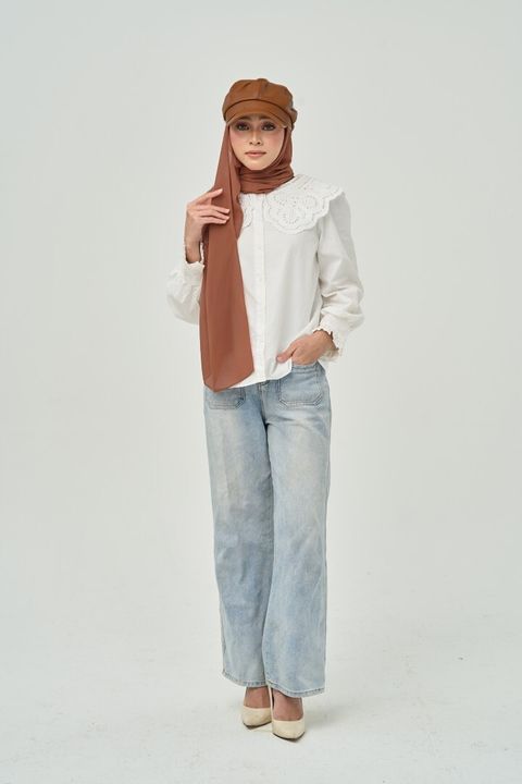 3.2 Tiffany Hijab French Beige
