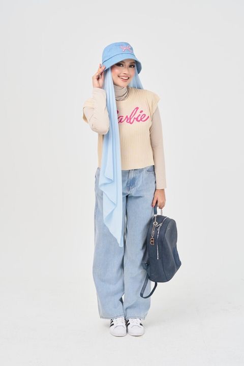 2.1 Denimea Hijab Hat - Eva