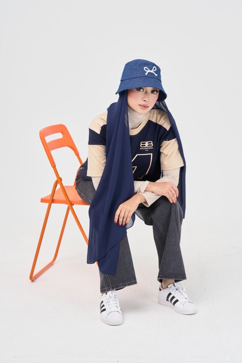 3.1 Denimea Hijab Hat - Dusk