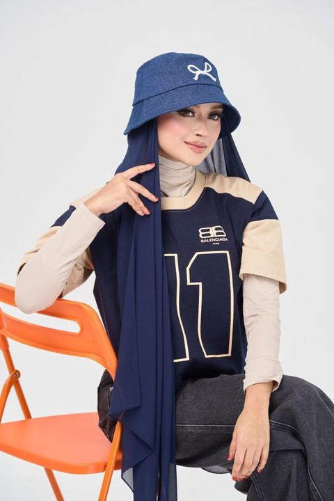 3. Denimea Hijab Hat - Dusk