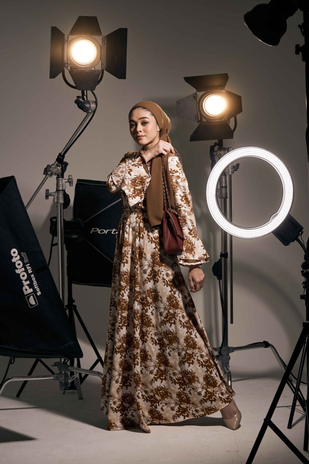 1.3 Pamela Exotic Bloom Dress (Blouse with Skirt)