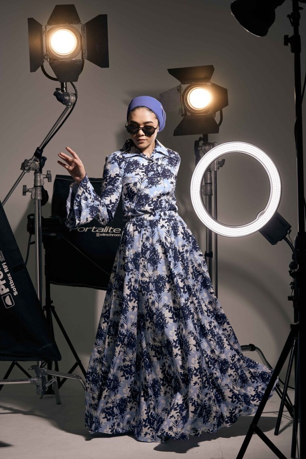 4.0 Pamela Tempest Sea Dress (Blouse with Skirt)