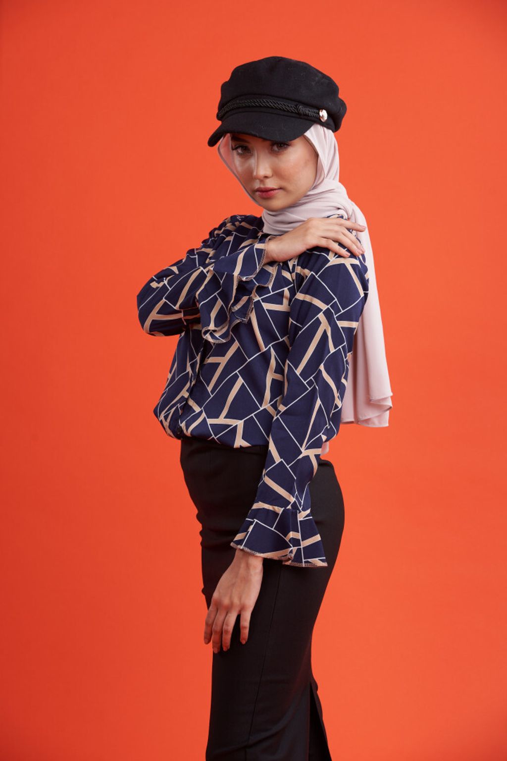 3.3 Ruby Navy Blue Blouse Web