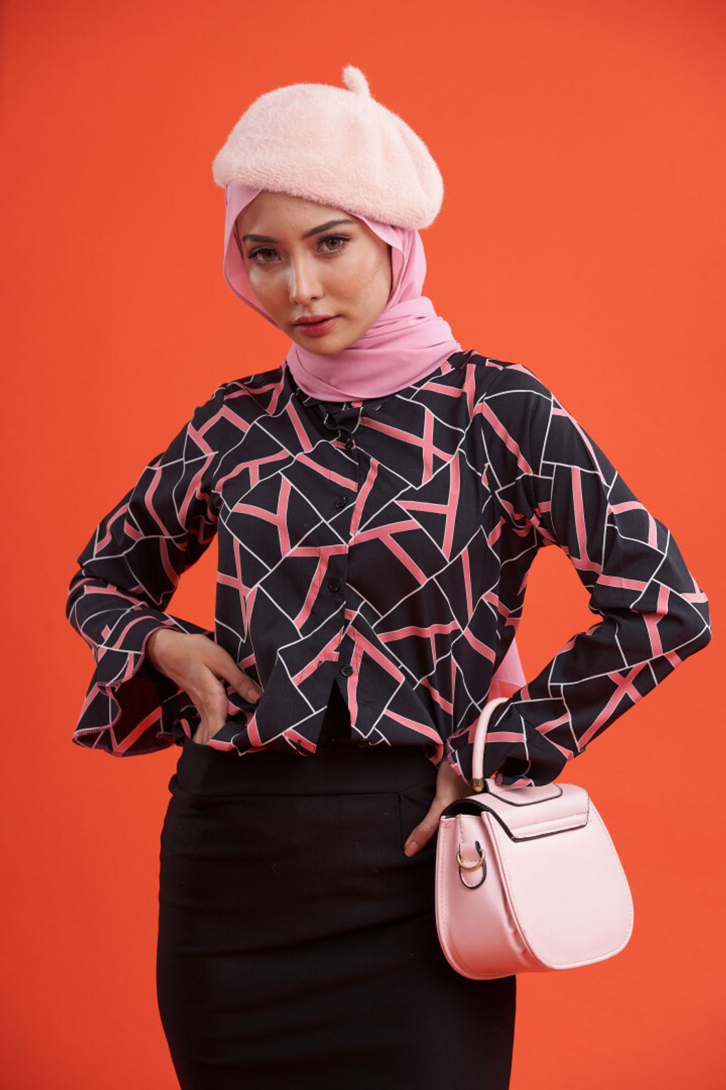 2. Ruby Pink Blouse Web