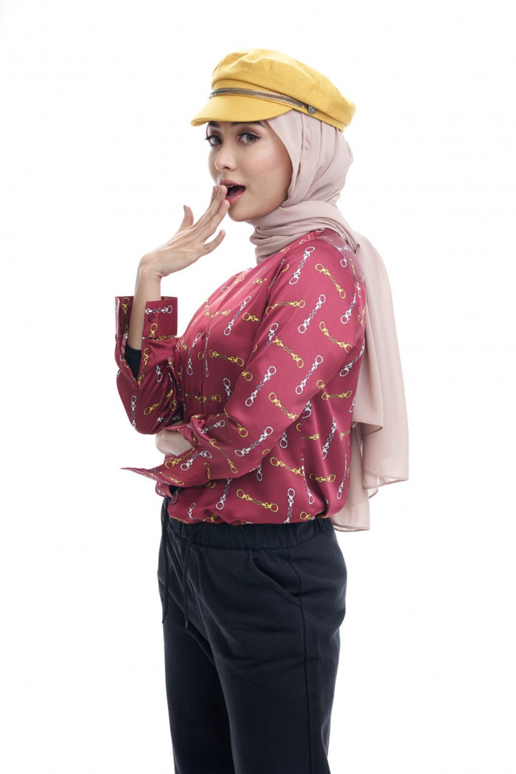 1.3 Amanda Maroon Blouse
