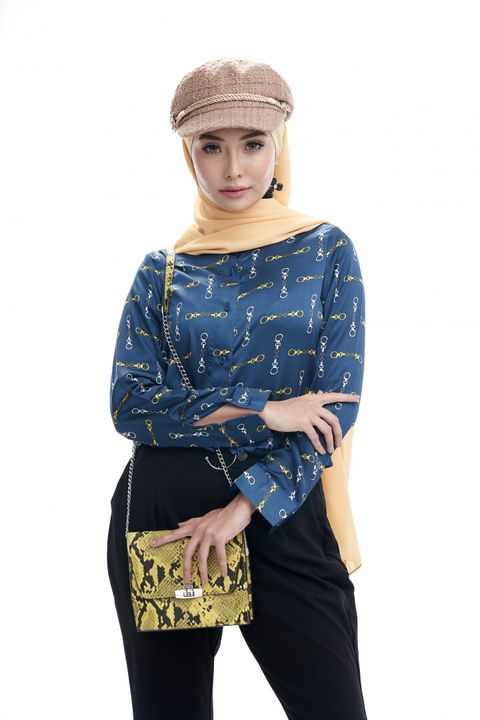 2. Amanda Blue Blouse