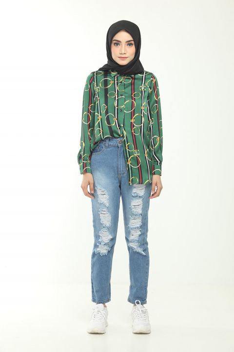 2. Matilda Green Blouse