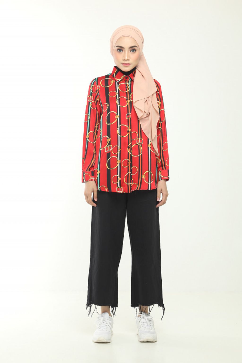 1. Matilda Red Blouse
