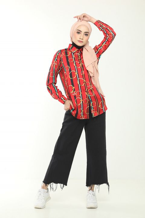 1.1 Matilda Red Blouse