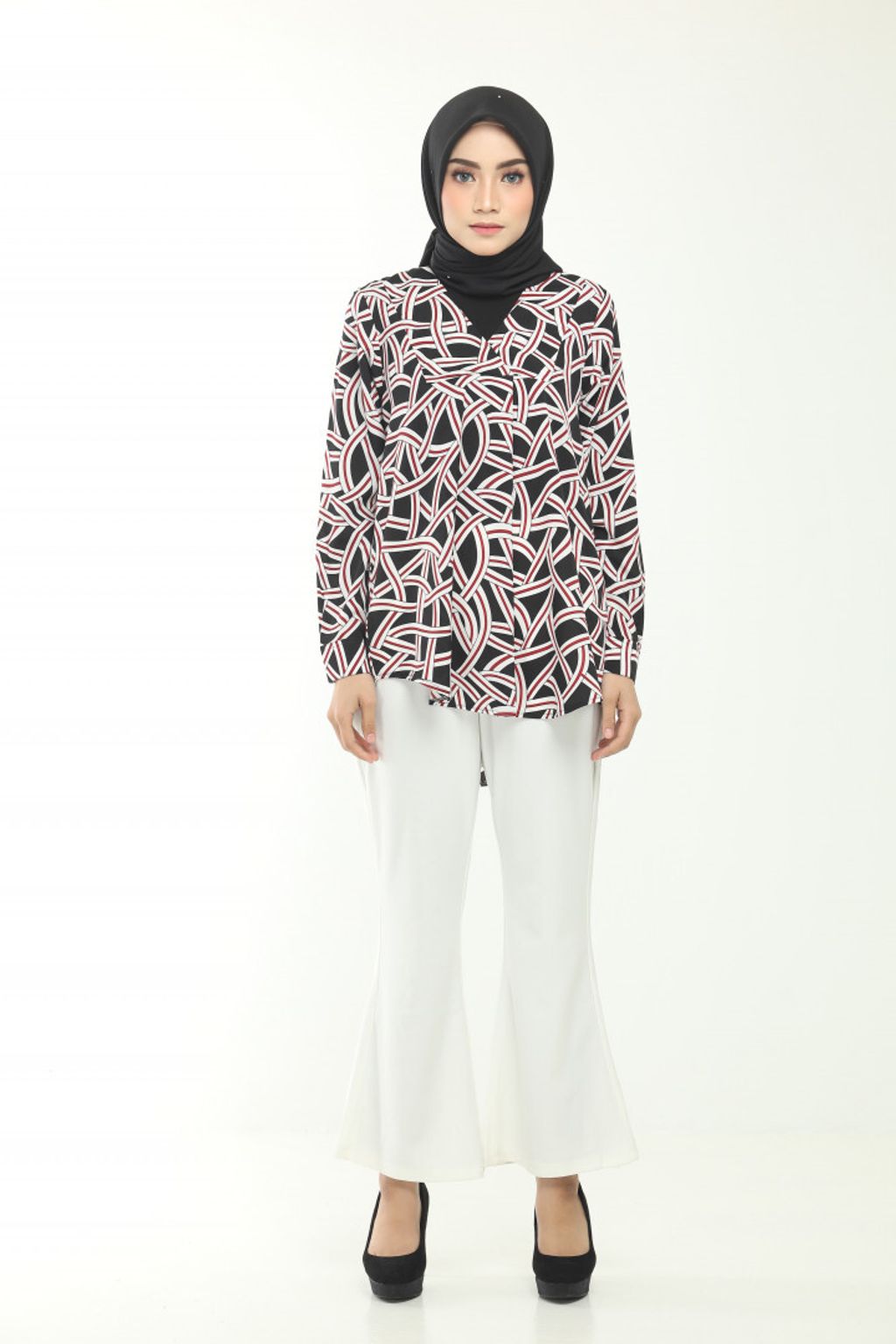 1. Sophea Black Blouse