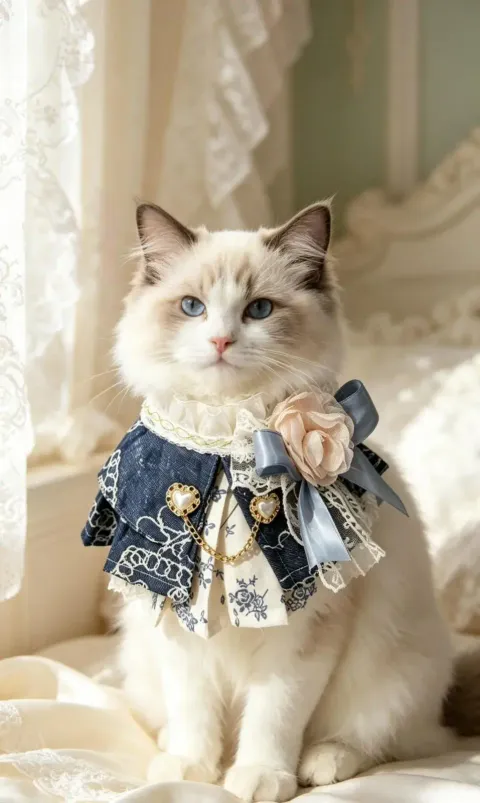 Versailles Denim Lady Scarf 1