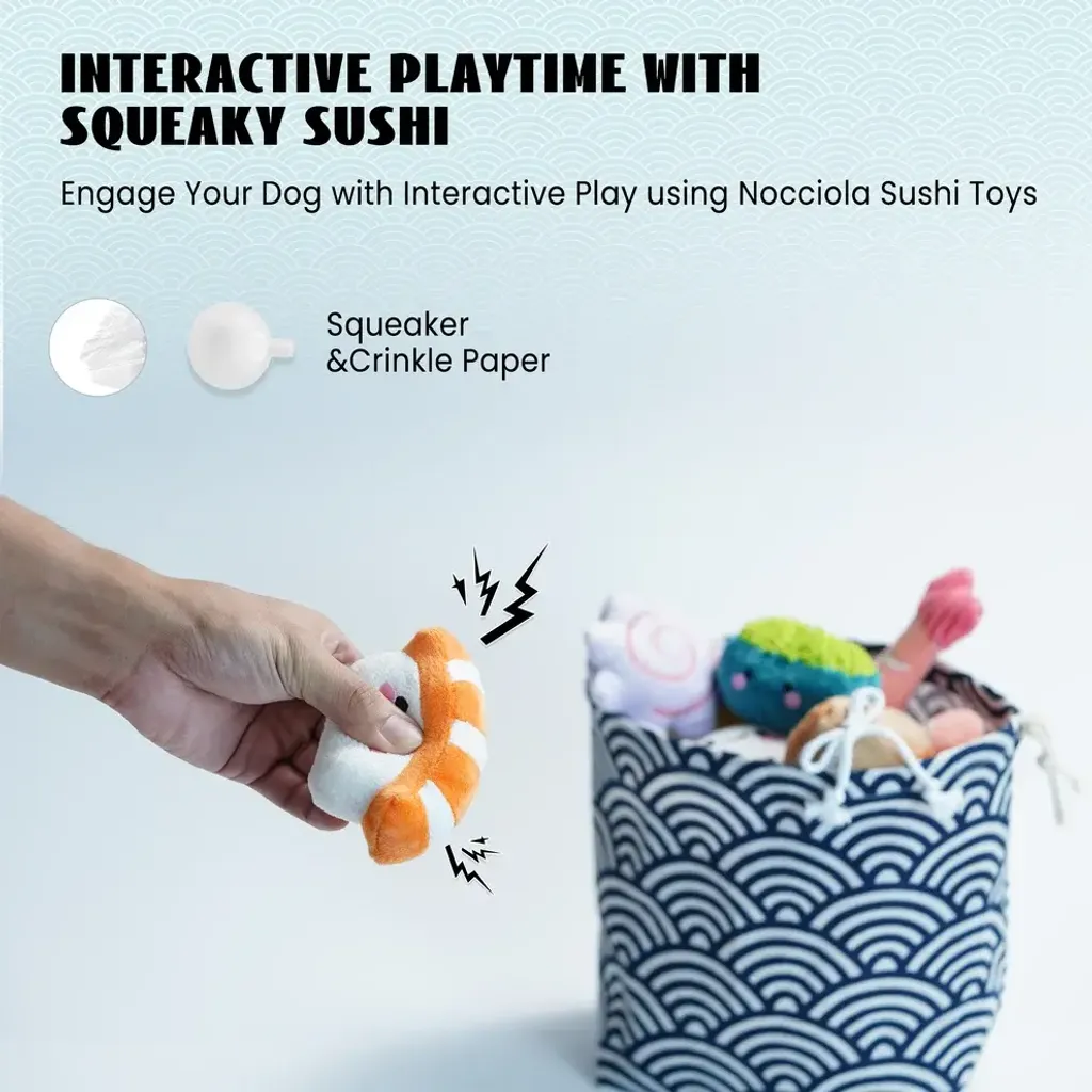 Nocciola 10 PCS Sushi Toys with a Bag 6