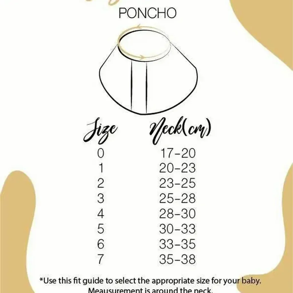 Be My Bear (Poncho) size