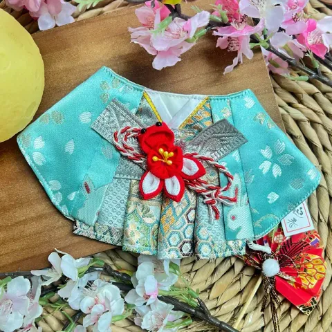Lucky Goldfish with Jade Rabbit Kimono Scarf 2